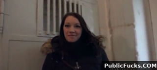 Busty Flashing Big Tits In Public For Money