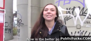 Czech Amateur Flashing And Fucking In Public