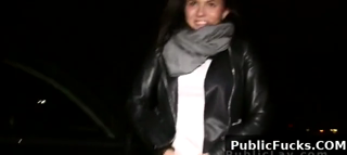 Huge Tits Beauty Bangs In Car In Public For Money
