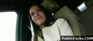 Small Tittied Teen Bangs In Car Pov In Public