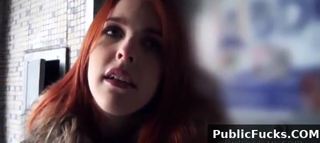 Spanish Redhead Babe From Public Banged Pov