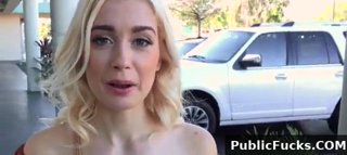 Tiny Tits Blonde Fucks Outdoor Pov